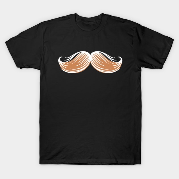 Mustache Ideology Handlebar Mustache T-Shirt by rjstyle7